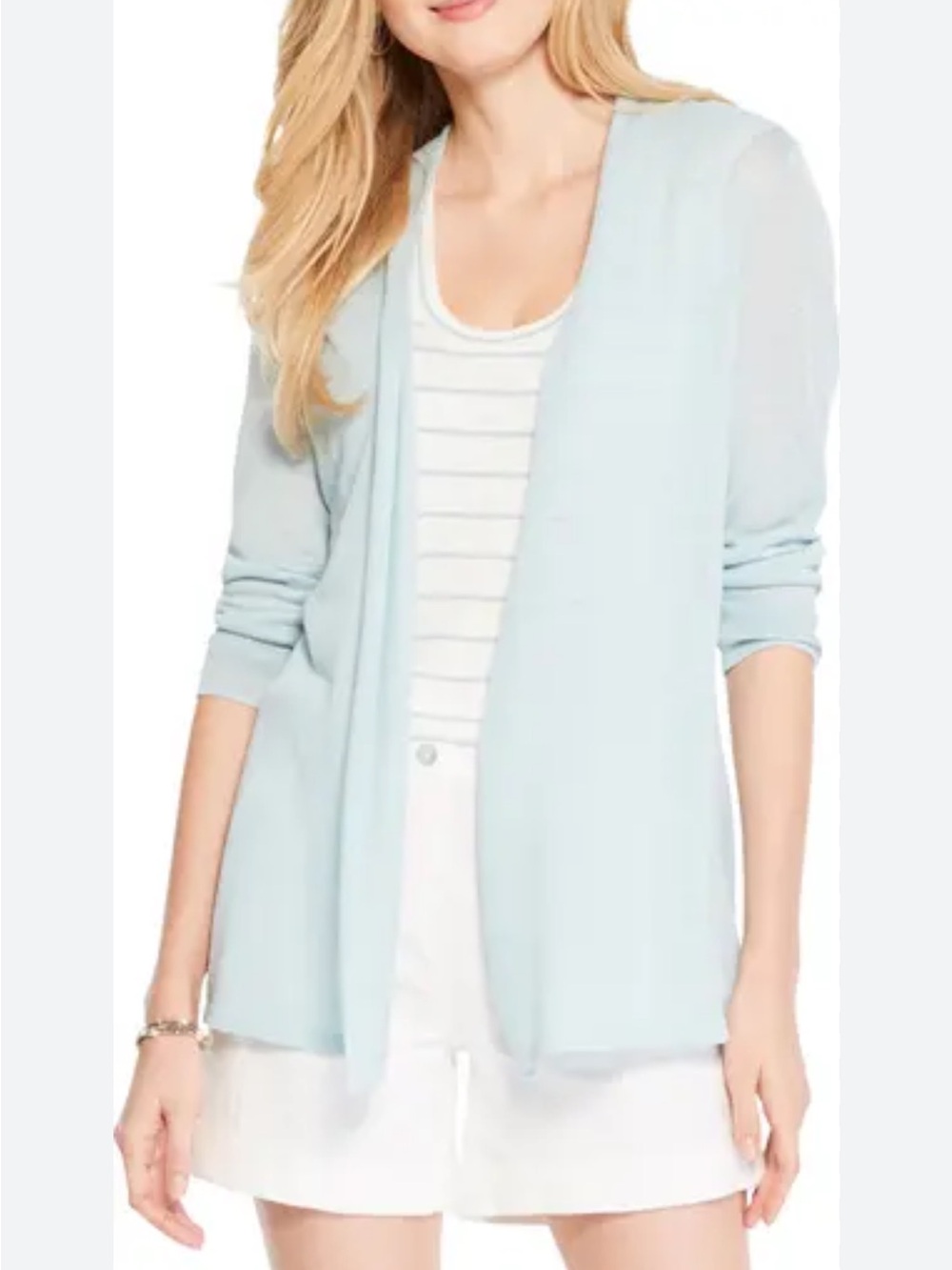 Ann Taylor Mint Green Open-Front Cardigan🆕